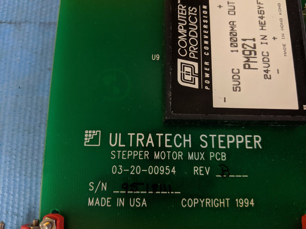 Ultratech Stepper Motor MUX PCB 03-20-00954 Rev B