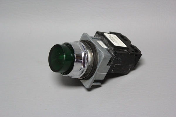 SIEMENS PILOT LIGHT GREEN OIL TIGHT 52PL4EX W/ 52AAF