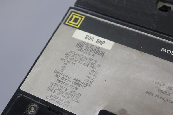 SQUARE D MHL360006M 600 AMP MOLDED CASE SWITCH
