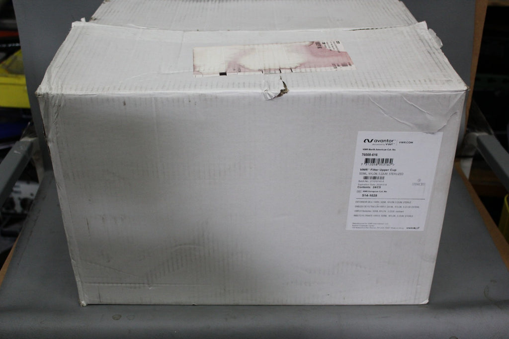 NEW CASE OF 24 VWR AVANTOR 500ml UPPER FILTER CUP NYLON .22um 76008-616