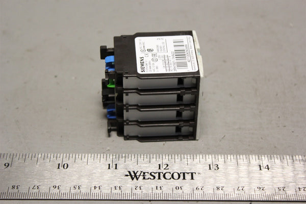 Unused SIEMENS AUXILIARY SWITCH CONTACT BLOCK 3RH1921-1HA22