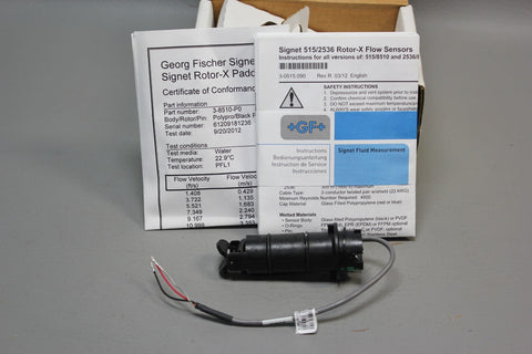 NEW GF SIGNET PROCESSPRO PPTI FLOW SENSOR PADDLE WHEEL 198864504 3-8510-P0