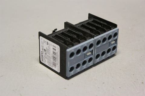 LOT OF 2 UNUSED SIEMENS AUXILIARY CONTACTS BLOCK 3RH2911-1HA13