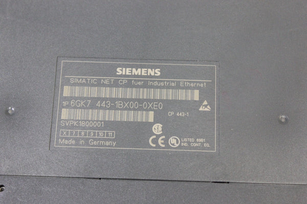 SIEMENS SIMATIC NET INDUSTRIAL ETHERNET COMM PROCESSOR 6GK7 443-1BX00-0XE0