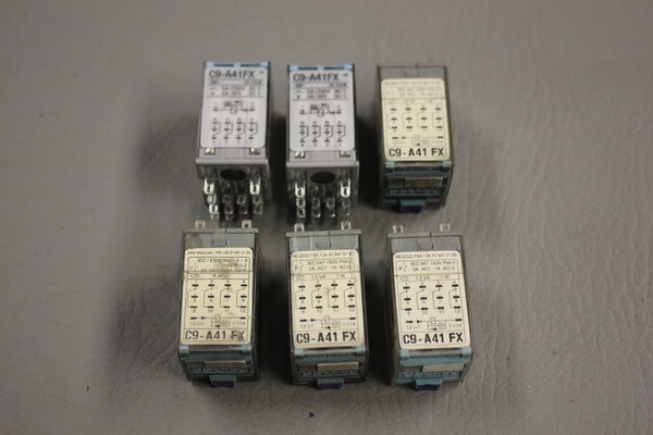 LOT OF 6 RELECO POWER RELAY QR-C C9-A41 FX