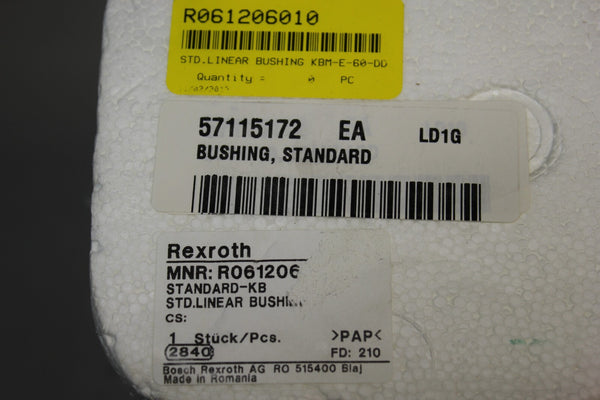 NEW REXROTH LINEAR BUSHING R061206010 KBM-E-60-DD