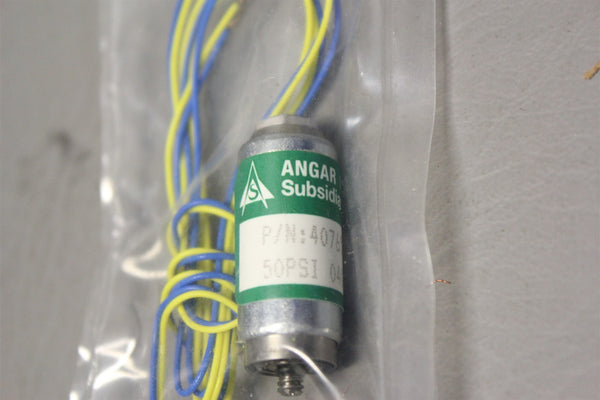 NEW ANGAR/ASCO MICRO-MINI SOLENOID VALVE 407651