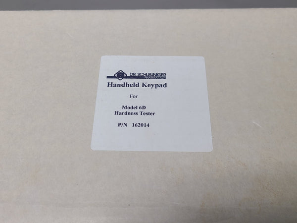 DR. SCHLEUNIGER 6D TABLET HARDNESS TESTER HANDHELD KEYPAD HV40RT-1