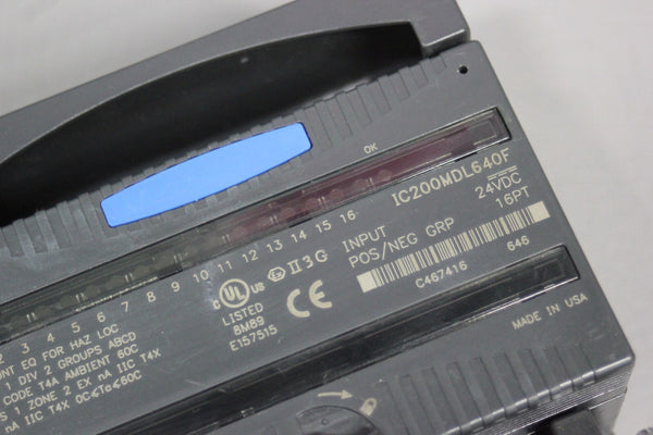 GE FANUC VERSAMAX PLC MODULE WITH CARRIER IC200MDL640F IC200CHS002J