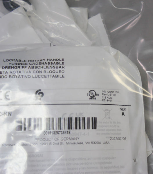NEW LOT OF 10 ALLEN BRADLEY LOCKABLE ROTARY HANDLES P/N: 140MT-C-KN A sealed