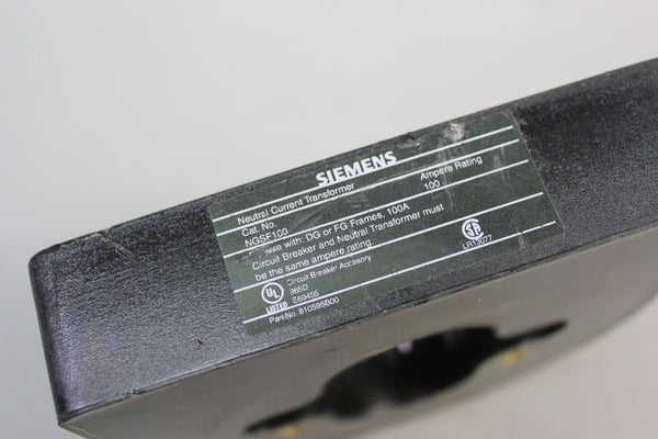 SIEMENS NEUTRAL CURRENT TRANSFORMER NGSF100 100 AMP