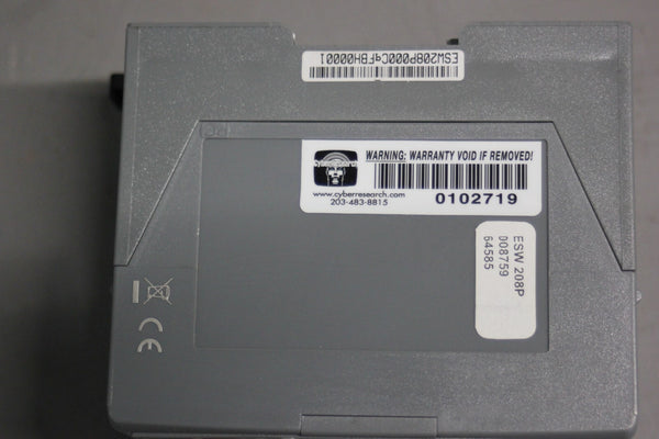 UNUSED CYBER RESEARCH 8-PORT INDUSTRIAL ETHERNET SWITCH ESW 208P