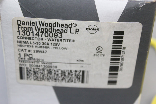 NEW Daniel Woodhead 29W47 Watertite Connector Neotex  1301470093 L5-30 30A 125V