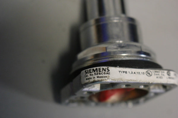 SIEMENS NON-ILLUMINATED KEYED SELECTOR SWITCH OPERATOR 52SC6AE