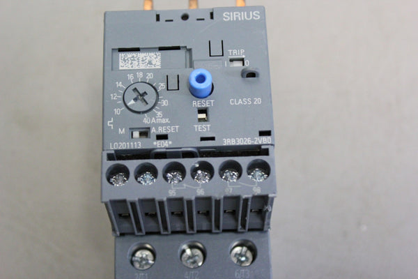 SIEMENS 3RB3026-2VB0 THERMAL OVERLOAD RELAY