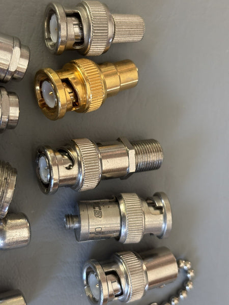 LOT OF 10 TNC Suhner, Pasternack, AMP,  Male Terminator ETC.