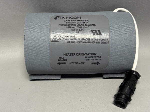 Unused Inficon 923-416-P1 100/120/220/240 V 68W CPM Tee Heater