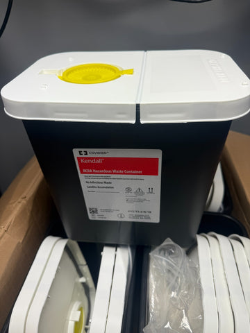 20 NEW COVIDIEN KENDALL RCRA HAZARDOUS WASTE CONTAINER 2 GALLON 8602RC