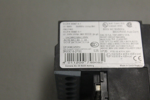 SIEMENS 3RB3016-2PB0 OVERLOAD RELAY