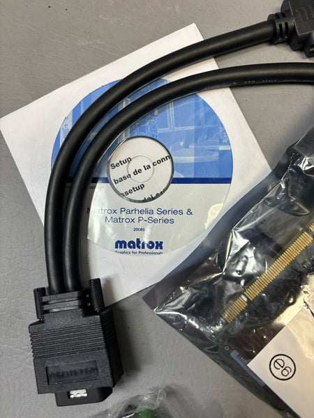 New Accessory Kit Matrox Millennium P650 Low Profile PCI Video Card P65-MDDAP64F