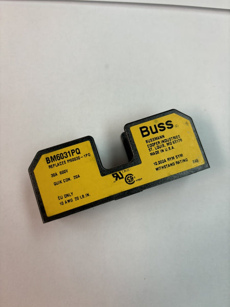 10- NEW Buss BM6031PQ 30Amp 600V 1-Pole  Fuse Block Tron