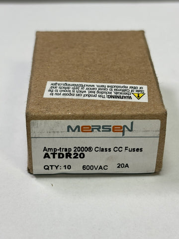 10- Ferraz ATDR20 Shawmut  ATDR-20 20A 600V TIME DELAY Fuse Class CC