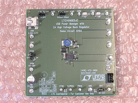 ANALOG DEVICES LINEAR DUAL INPUT USB POWER MANAGER DEMO BOARD LTC4090EDJC 1210A