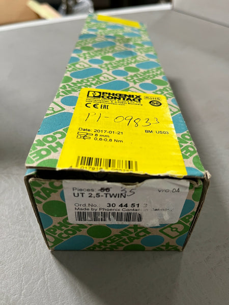 35 Phoenix Contact Terminal Clamps Conductor ut 2,5-twin