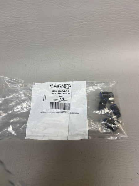 NEW 4PCS AIGNEP USA 85110-04-02 Elbow Connectors