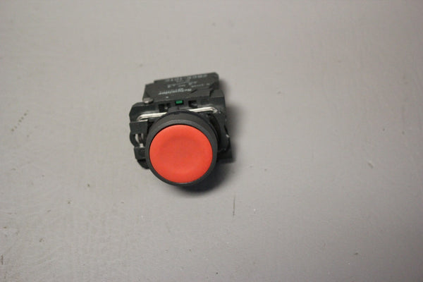 SCHNEIDER RED PUSHBUTTON WITH CONTACT BLOCK ZBEE-101C
