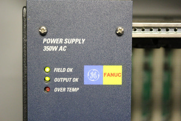GE FANUC RX7i PLC RACK WITH POWER SUPPLY IC698PSA350C IC698CHS009A
