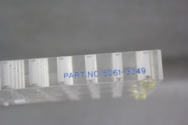 HEWLETT PACKARD HP 50 WELL CLEAR PLEXIGLASS VIAL TRAY 5061-3349