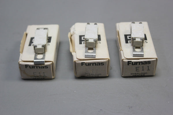 3- NEW Furnas E11 Thermal Unit Overload Heater Heat Coil