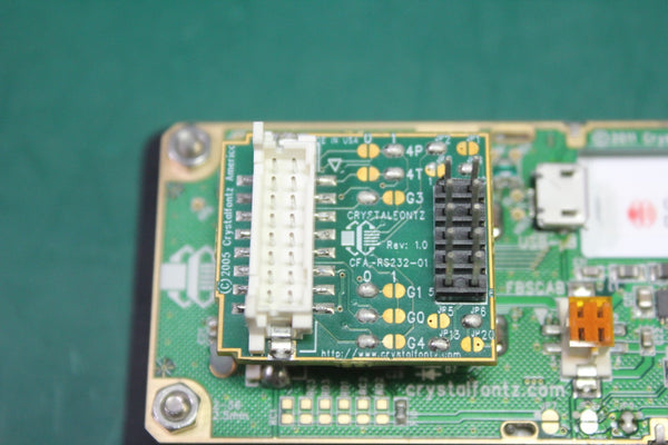 CRYSTALFONTZ 20X4 USB DISPLAY MODULE WITH LEVEL TRANSLATOR & HARDWARE CFA-735