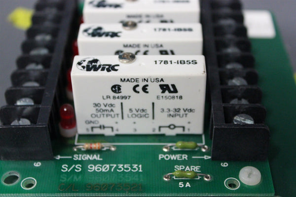 WESTERN RESERVE CONTROLS I/O RACK WITH MODULES 1781-A4T  (S17-3-106C)