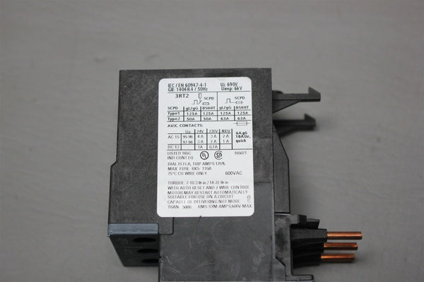 UNUSED SIEMENS OVERLOAD RELAY 3RU2126-4NB0