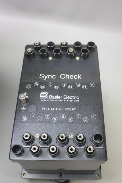 NEW BASLER SOLID STATE PROTECTIVE RELAY SYNC-CHECK BE1-25
