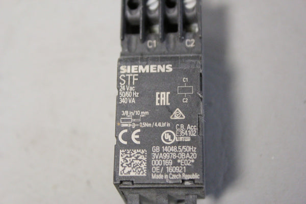 SIEMENS 3VA9978-0BA20 CIRCUIT BREAKER SHUNT TRIP