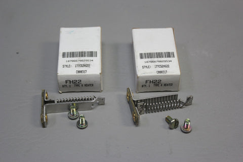 2 NEW CUTLER HAMMER THERMAL UNIT OVERLOAD HEATER HEAT COIL FH22