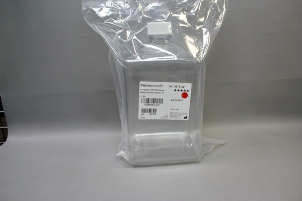 THERMO NALGENE 5L PETG Biotainer Square Bottle 1/6 STERILE