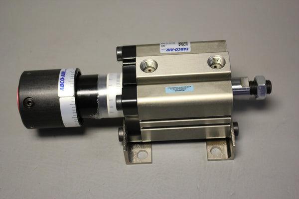 NEW FABCO AIR CYLINDER WITH DIAL A STROKE PRECISION ADJUSTER GND-AL050-025D-M