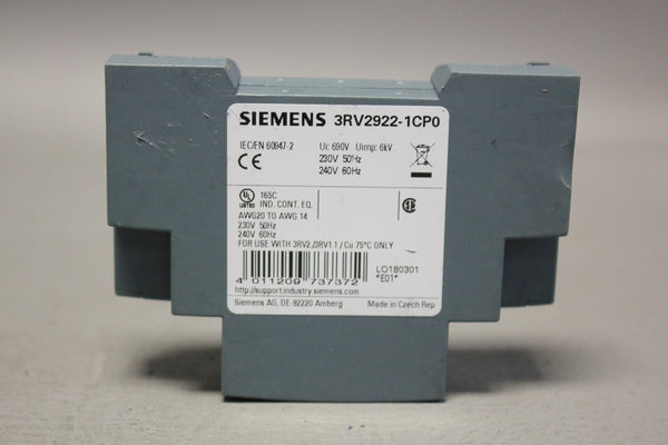 SIEMENS CIRCUIT BREAKER 3RV2922-1CP0