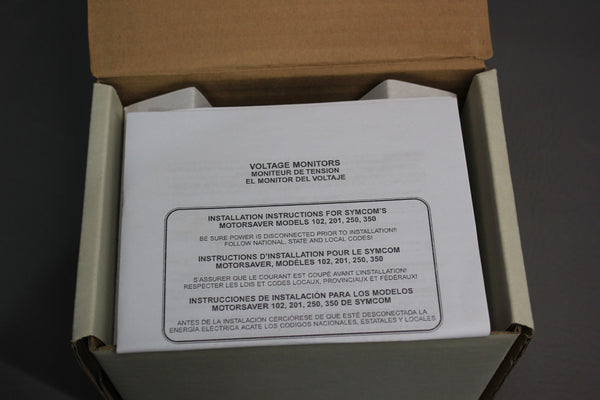 NEW SYMCOM MOTOR SAVER PROTECTOR MODEL 250 MS250-A