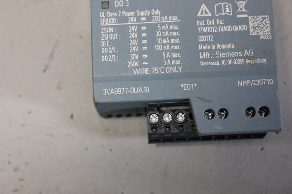 SIEMENS EXTERNAL FUNCTION BOX 3VA9977-0UA10