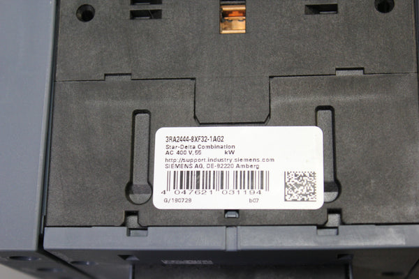 UNUSED SIEMENS STAR DELTA CONTACTOR ASSEMBLY 3RA2444-8XF32-1AG2