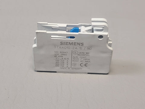SIEMENS AUXILIARY CONTACT BLOCK 3TX4010-2A