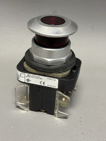 Allen-Bradley 800T-FXQ24 24V Red Illuminated Push Pull Button