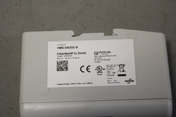UNUSED ANYBUS HMS-EN2SE-R ETHERNET/IP TO SERIAL MODULE