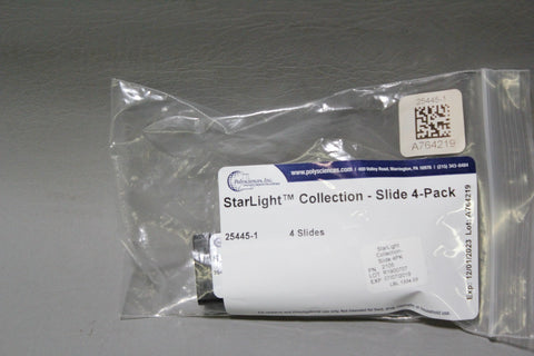 NEW 4 PACK OF POLYSCIENCES STARLIGHT COLLECTION CALIBRATION SLIDES 25445-1