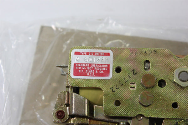  C.P. CLARE TYPE 210 SWITCH A 601232